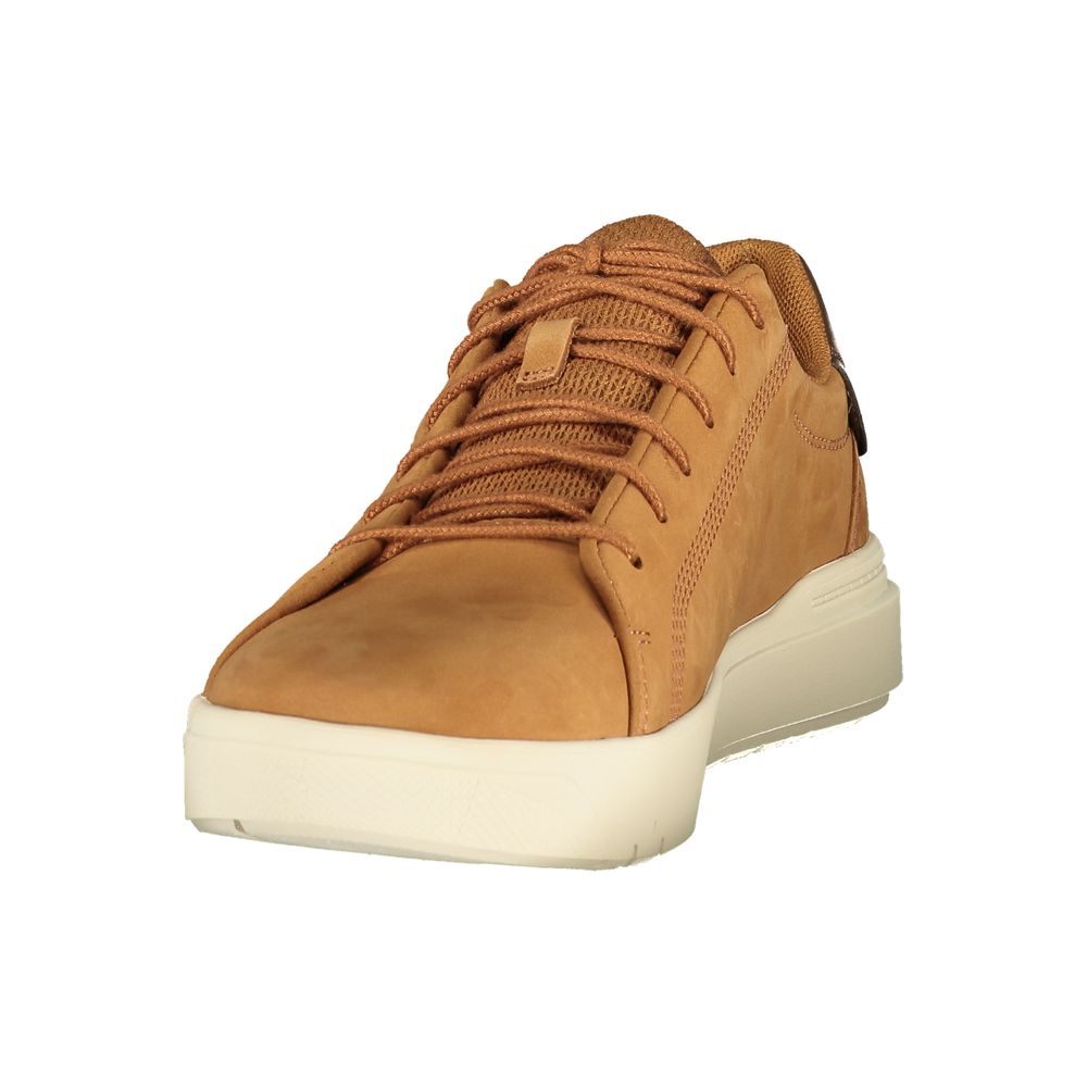 Brown Polyurethane Men's Sneaker