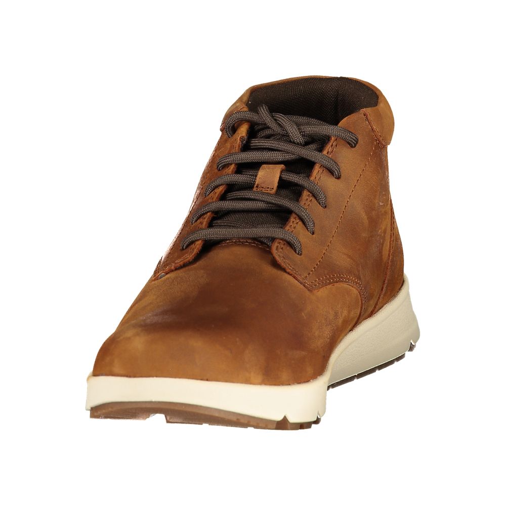 Brown Polyurethane Men's Sneaker