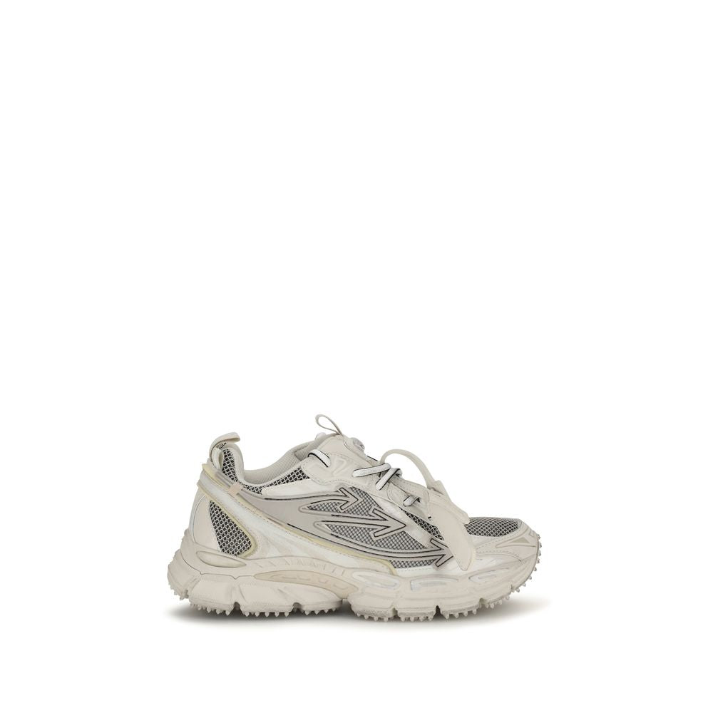 Beige Acetate Athletic Sneakers