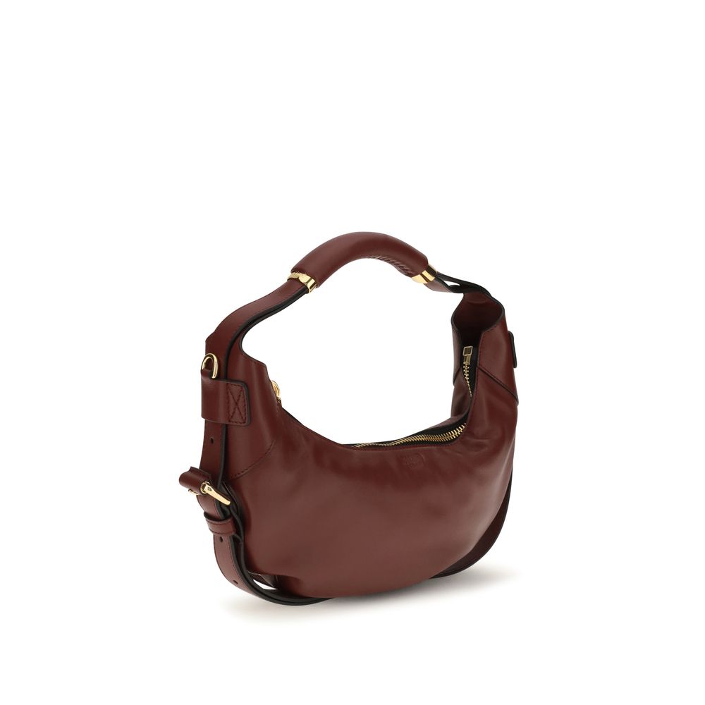 Bordeaux Calf Leather Bos Taurus Shoulder Bag