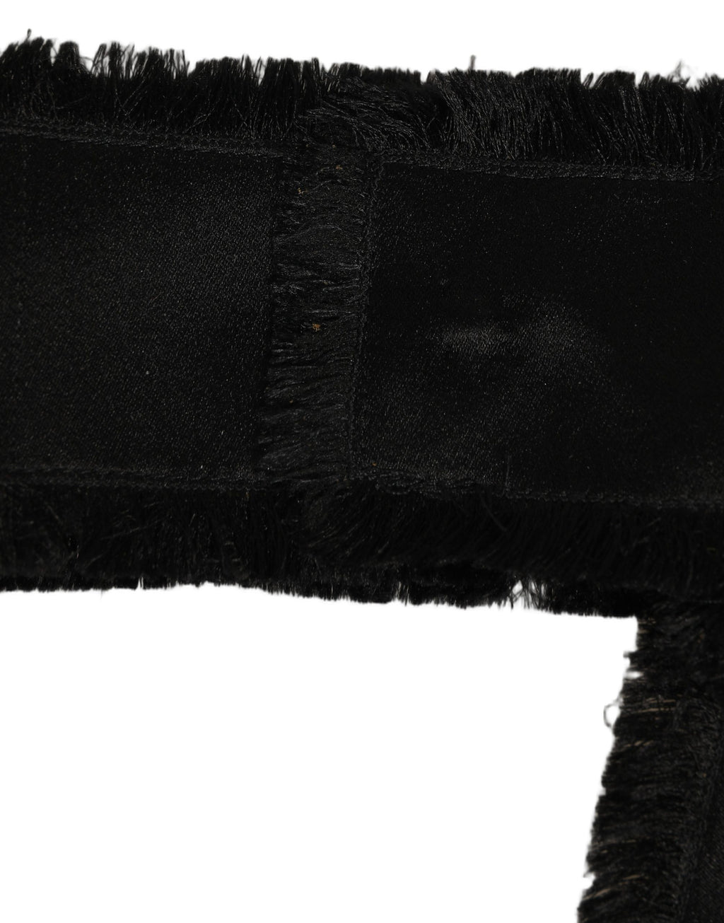 Black Velvet Wrap Around Tie Cintura Belt