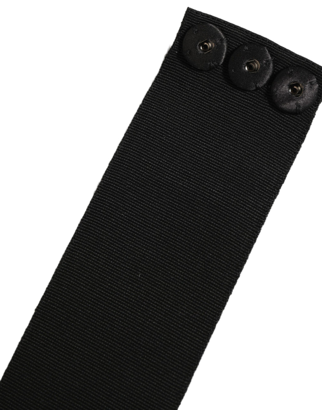 Black Cotton Wrap Around Tie Cintura Belt