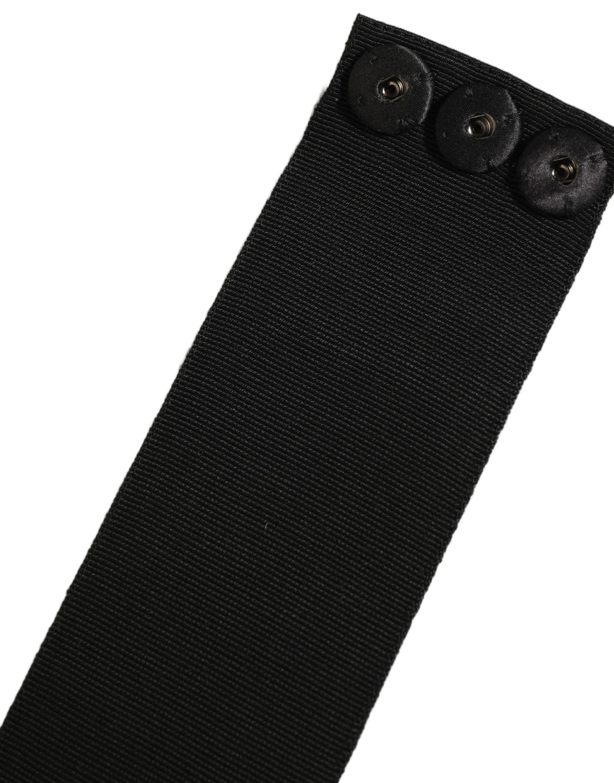 Black Cotton Wrap Around Tie Cintura Belt