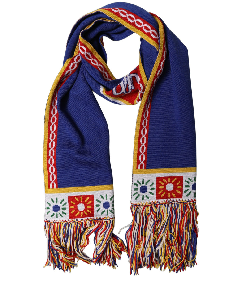 Black D&G Queen Cashmere Knitted Shawl Scarf