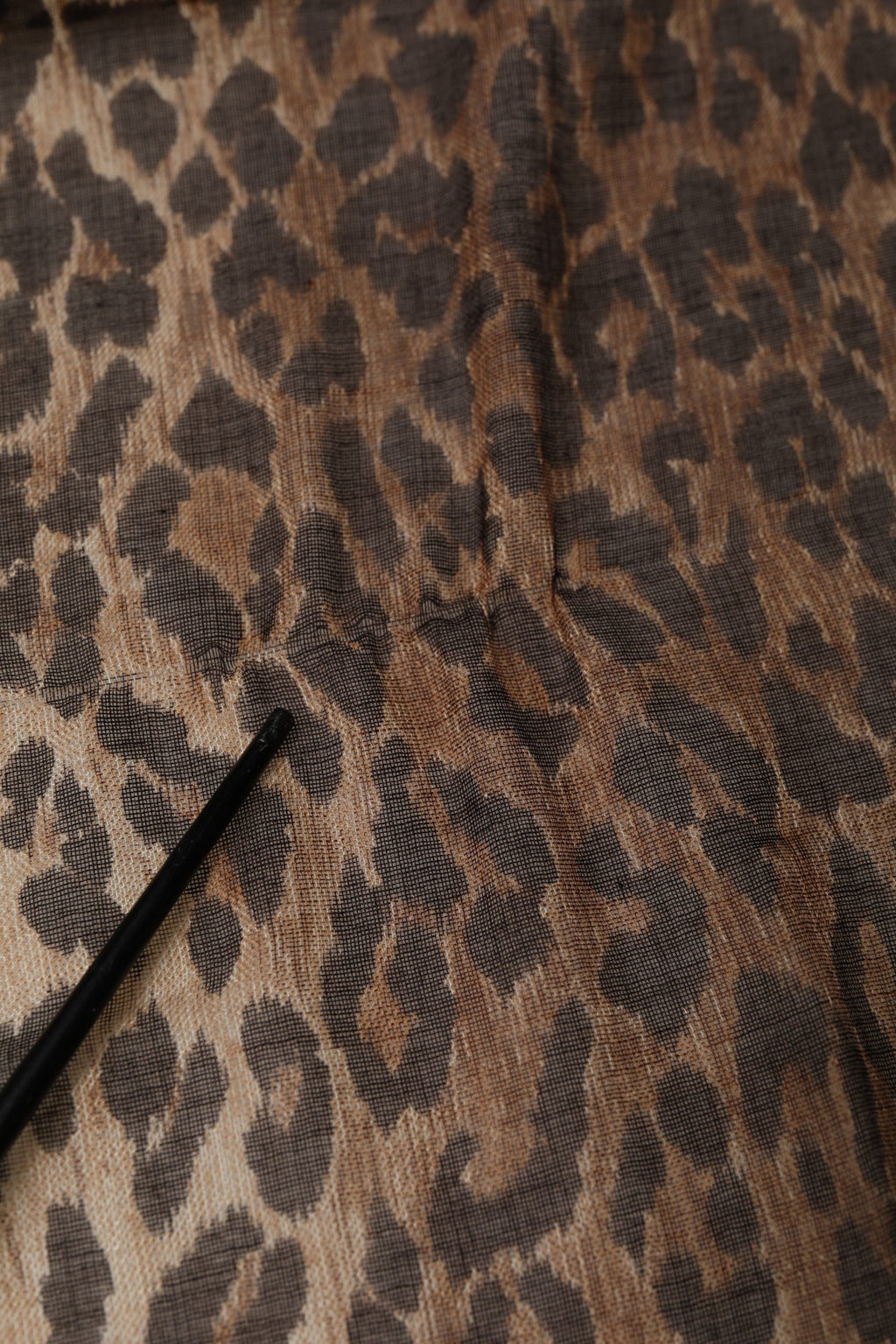 Brown Leopard Cashmere Shawl Stole Scarf