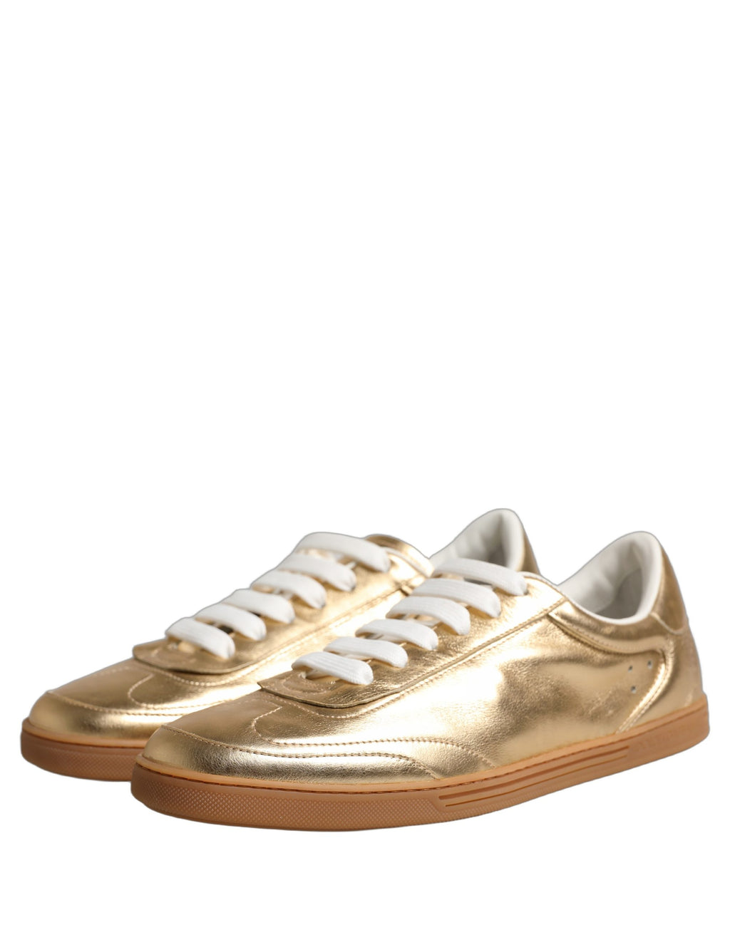 Gold Saint Tropez Low Top Sneakers Shoes