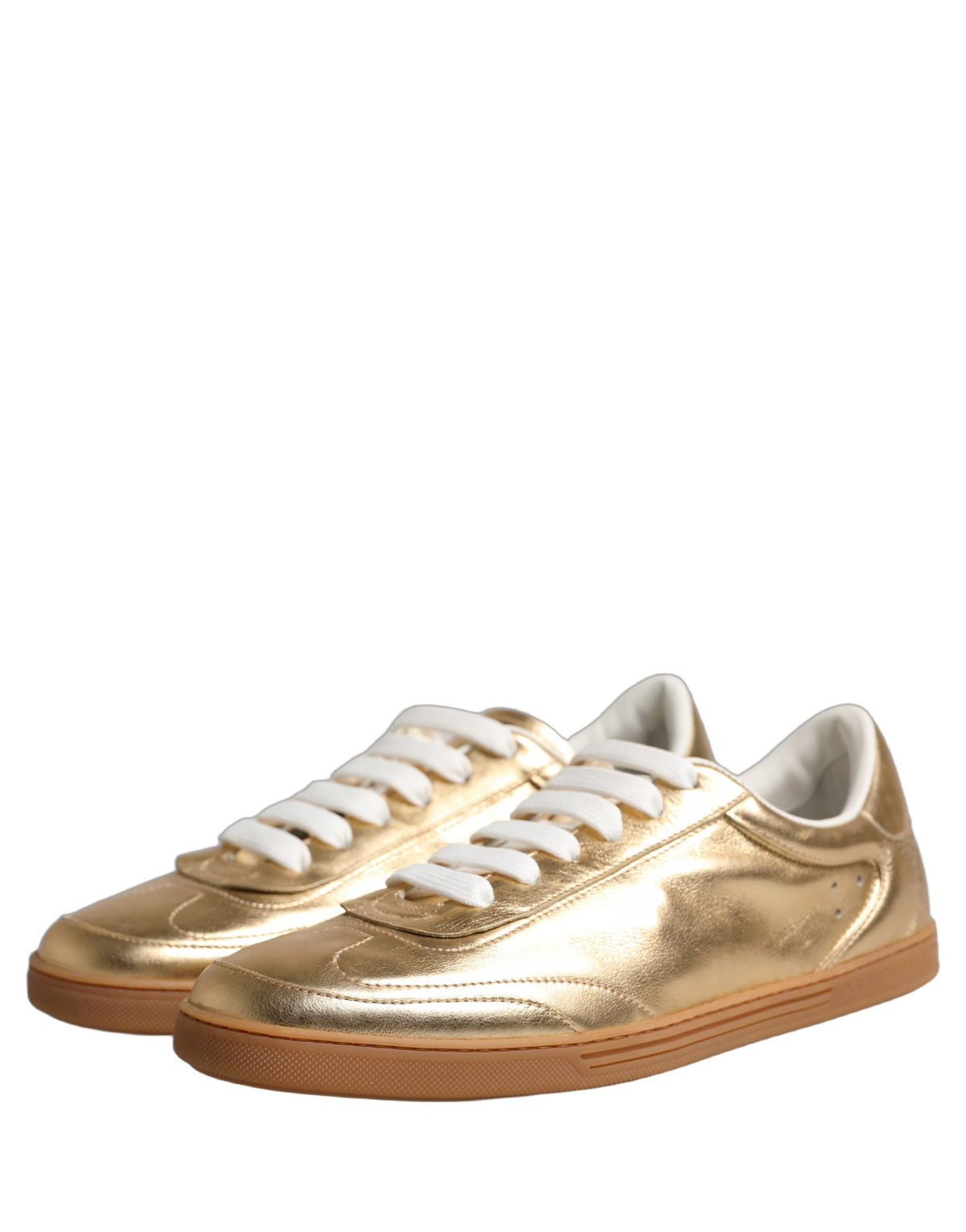 Gold Saint Tropez Low Top Sneakers Shoes