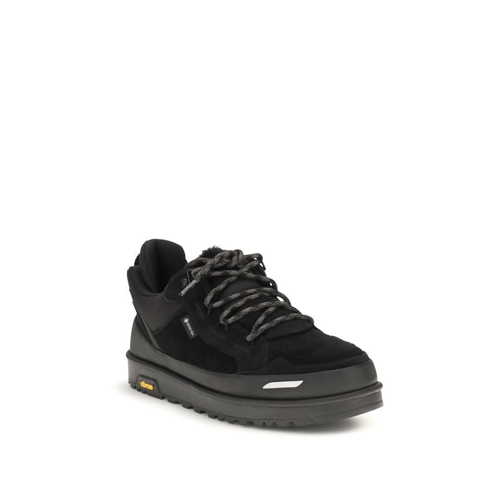 Black Calf Leather Bos Taurus Athletic Sneakers