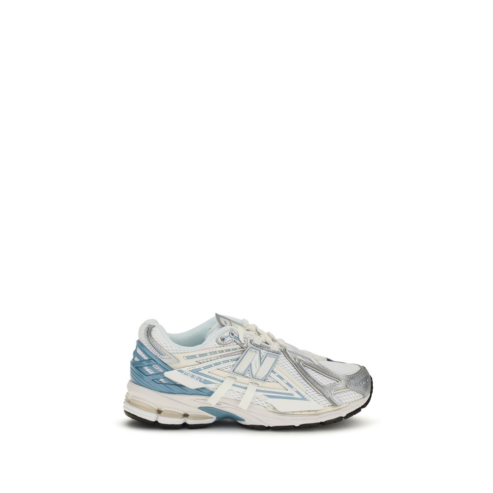 White Fabric Athletic Sneakers