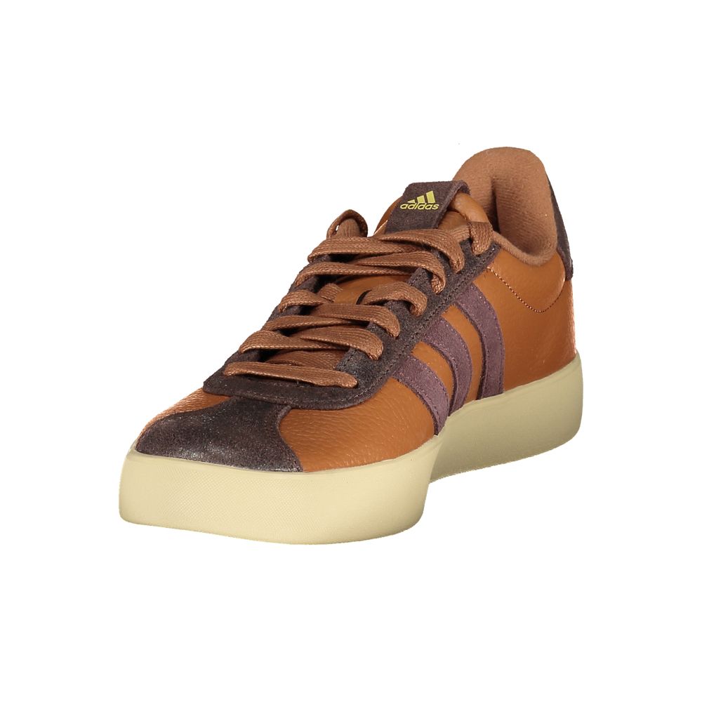 Brown Polyurethane Mens Sneaker