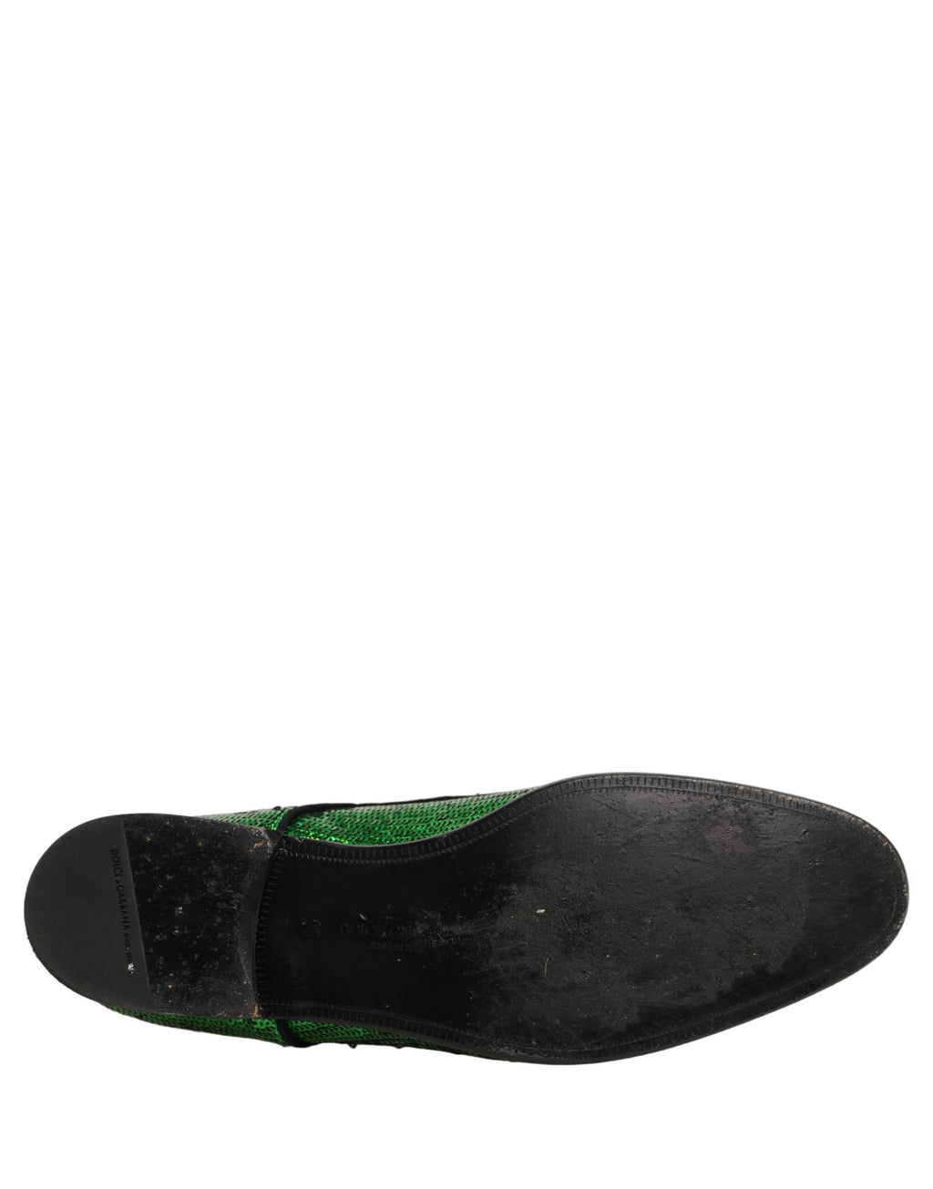 Dress Green Sequined Lace Up Men Derby Shoes