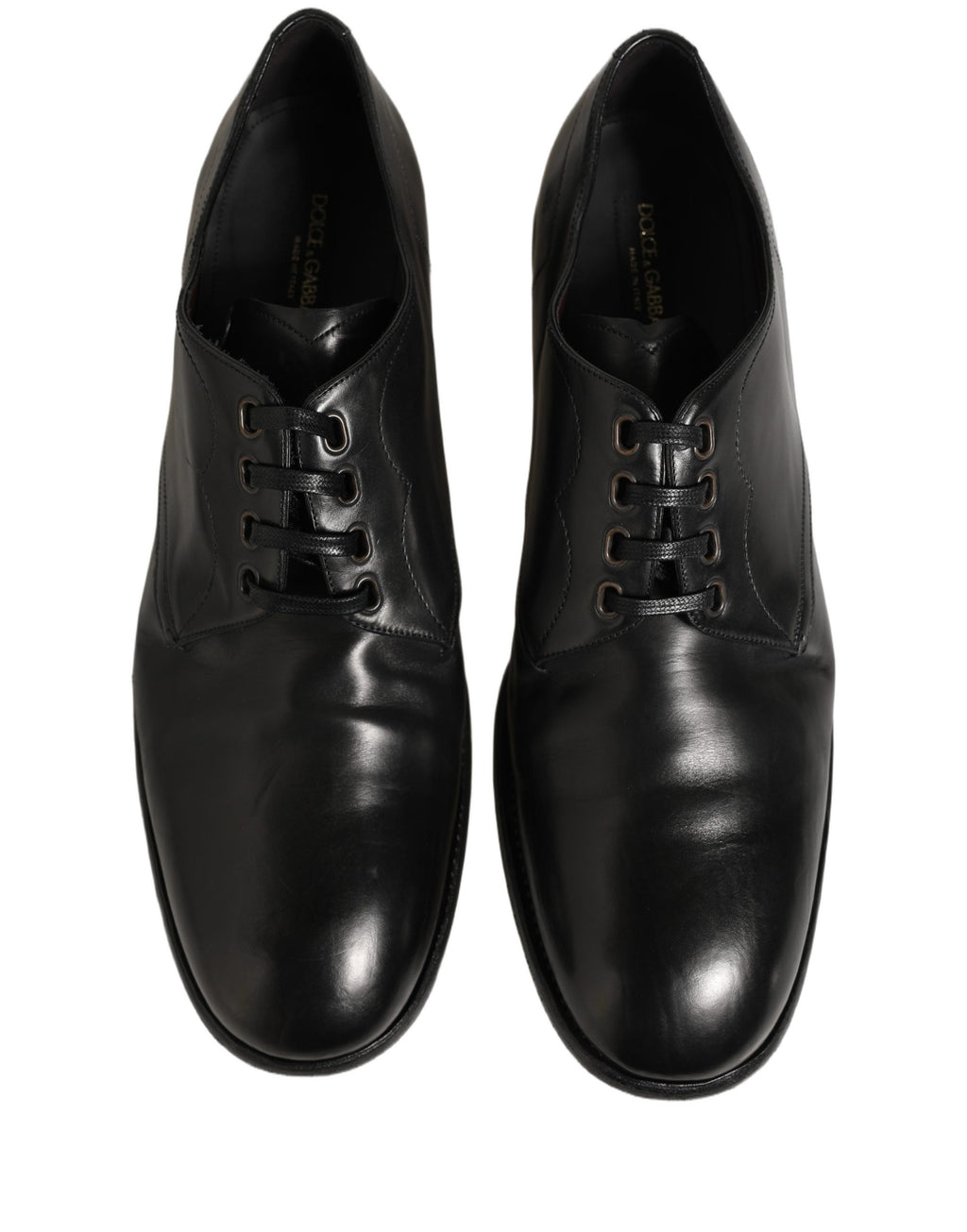 Black Calfskin Leather Derby Men Dress Shoes