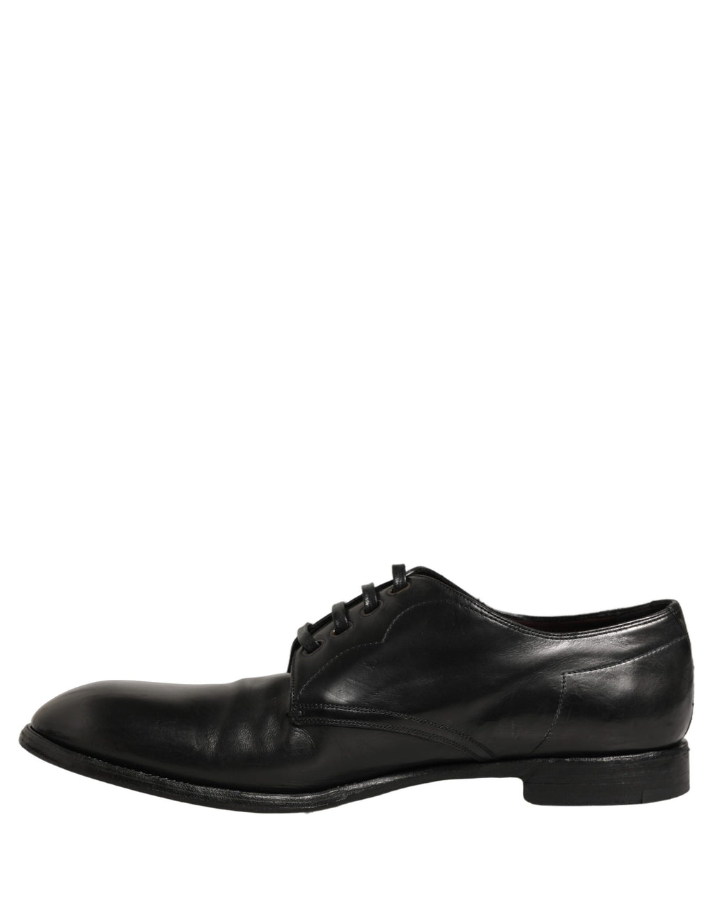 Black Calfskin Leather Derby Men Dress Shoes