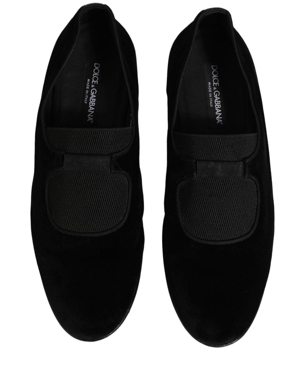 Black Velvet Slip On Slippers Loafers Shoes
