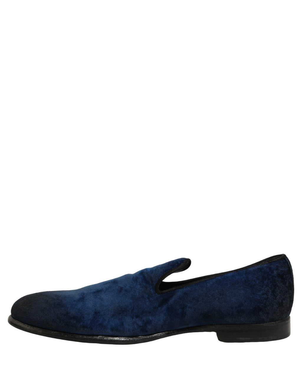 Blue Suede Slip On Men Slippers Loafers Shoes