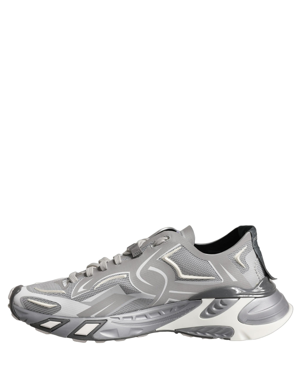 Gray Panelled Low Top Men Sneakers Shoes