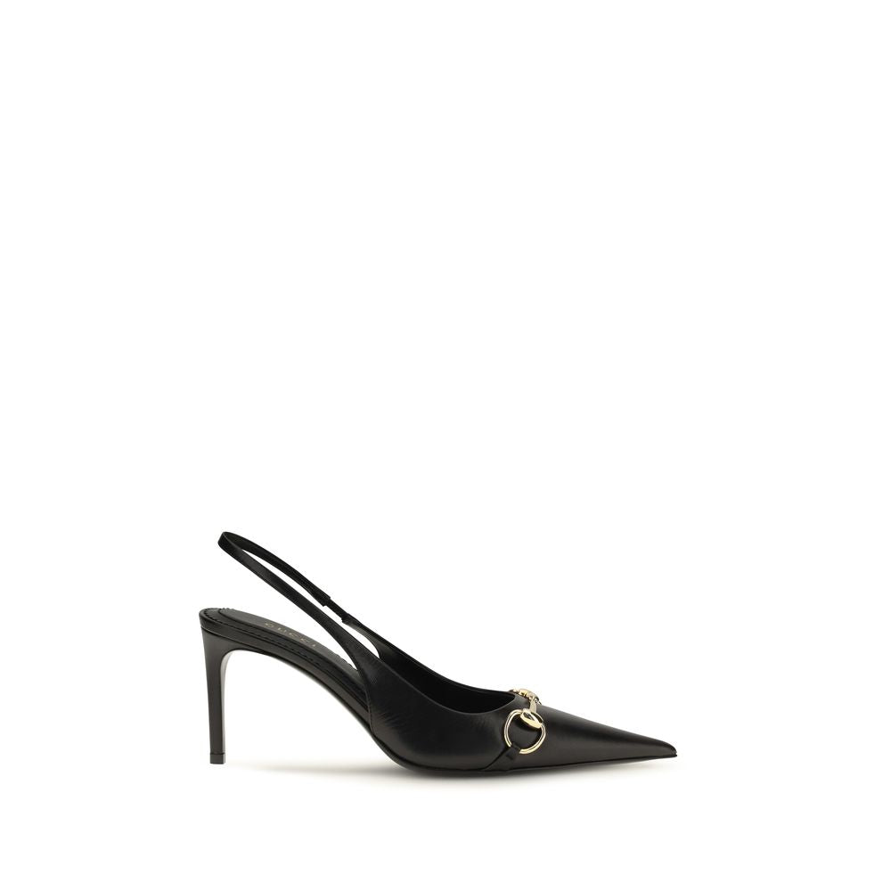 Black Calf Leather Bos Taurus High Heel Pumps