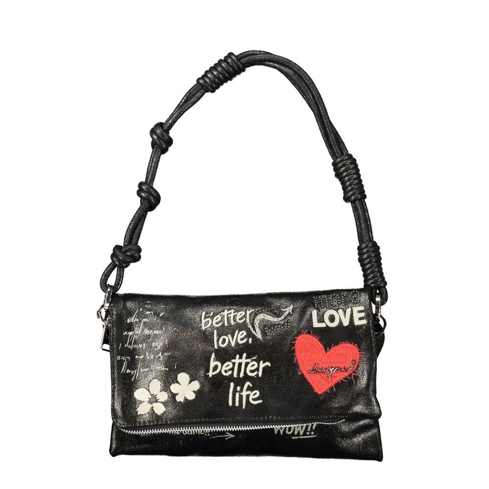 Nero Polyurethane Women's Bag for Effortless Chic Style