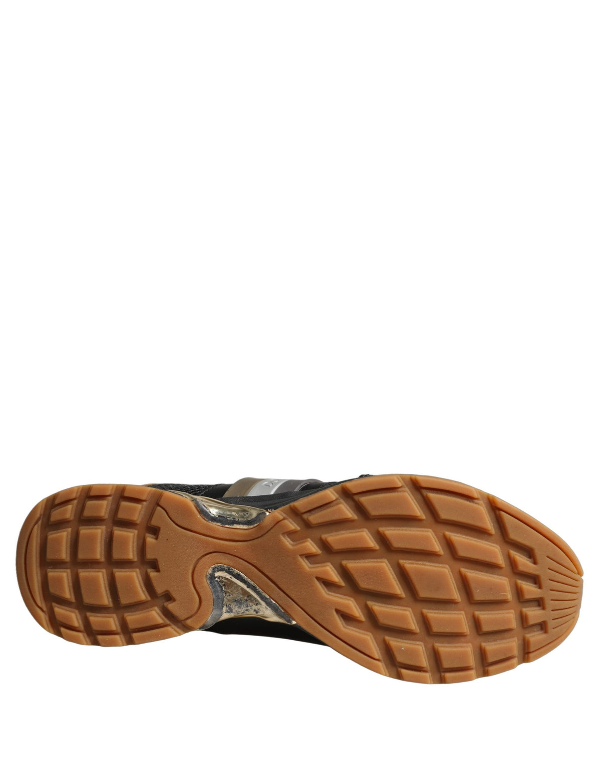 Black Gold Leather Low Top Sneakers Shoes