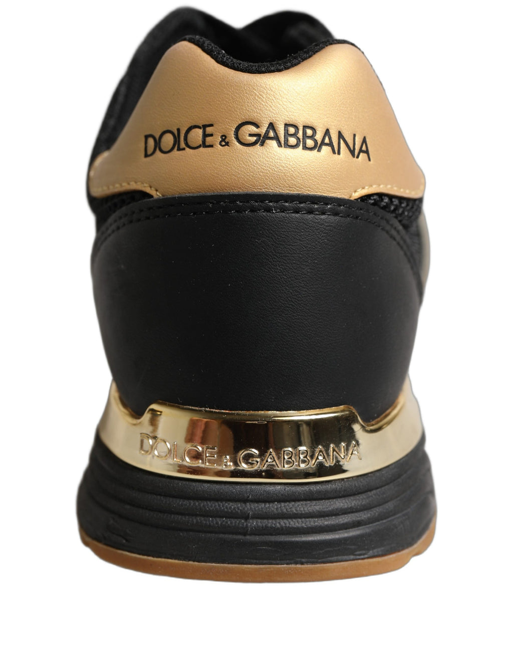 Black Gold Leather Low Top Sneakers Shoes