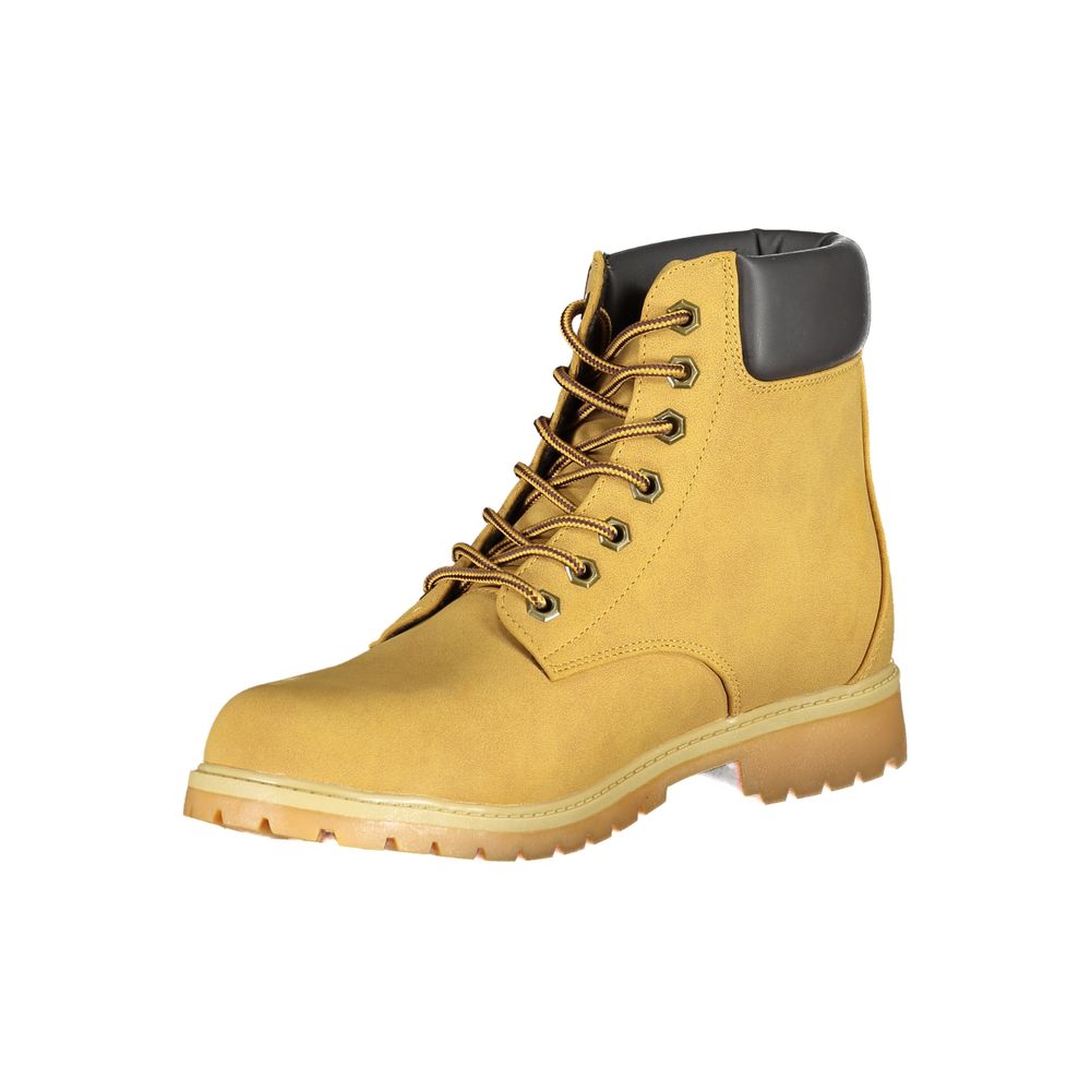 Giallo Poliestere Mens Ankle Boot