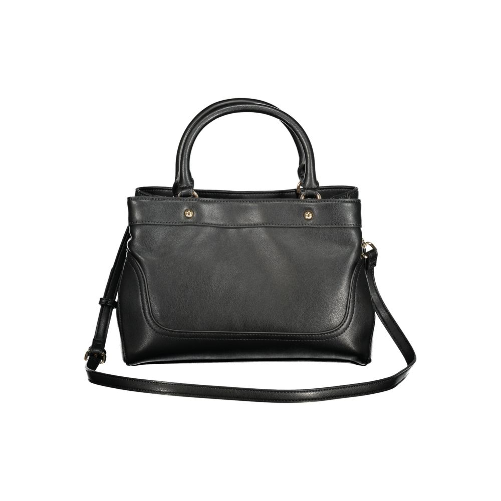 Black Polyurethane Women's Bag