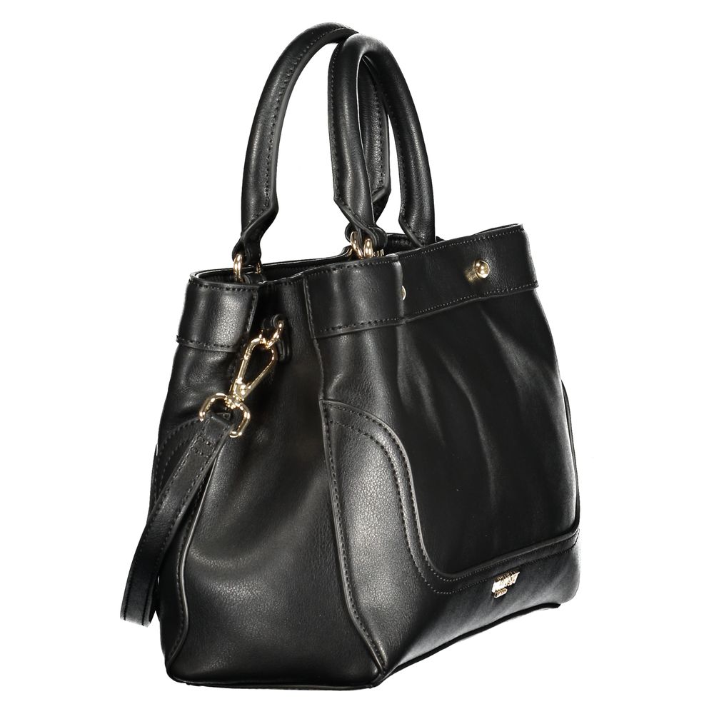 Black Polyurethane Women's Bag