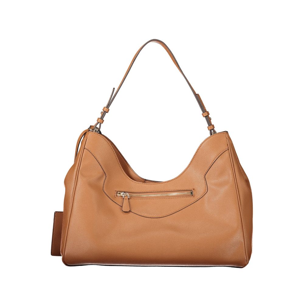 Brown Polyurethane Women's Bag