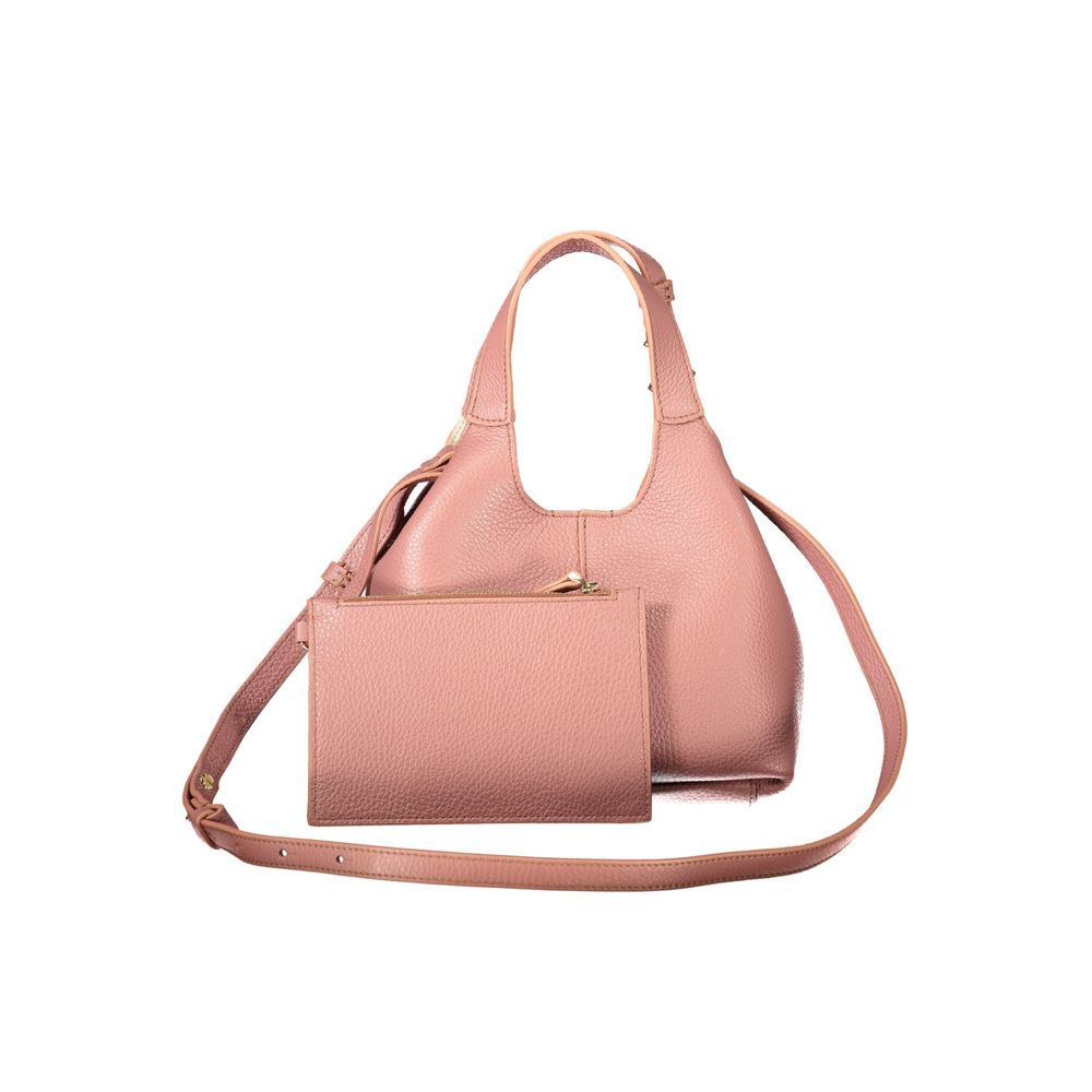 Pink Leather Handbag