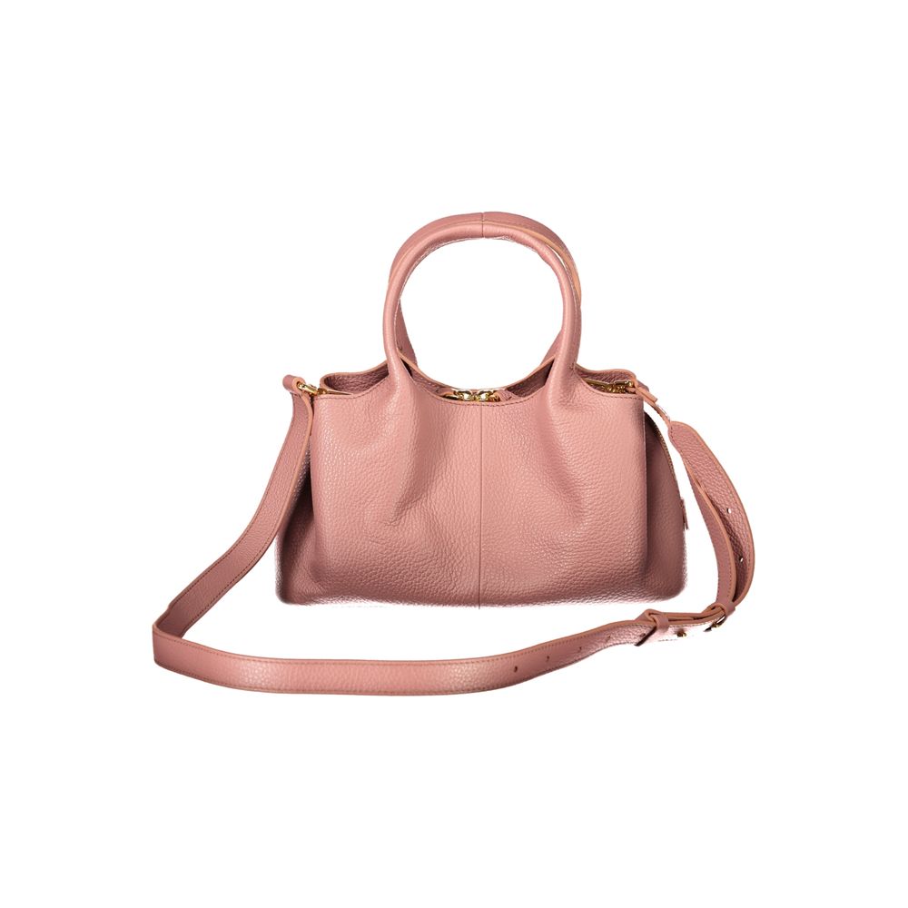 Pink Leather Handbag