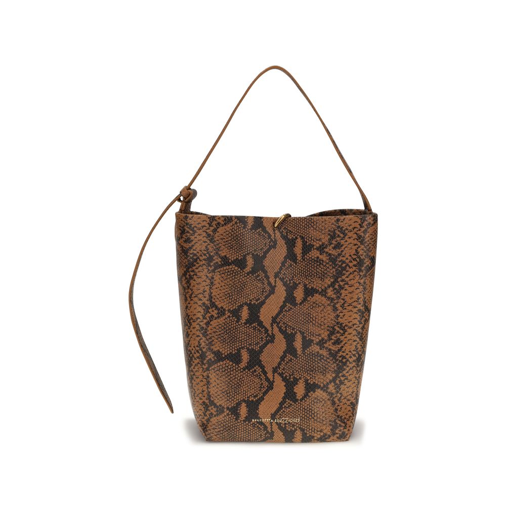 Brown Calf Leather Bos Taurus Backet Bag