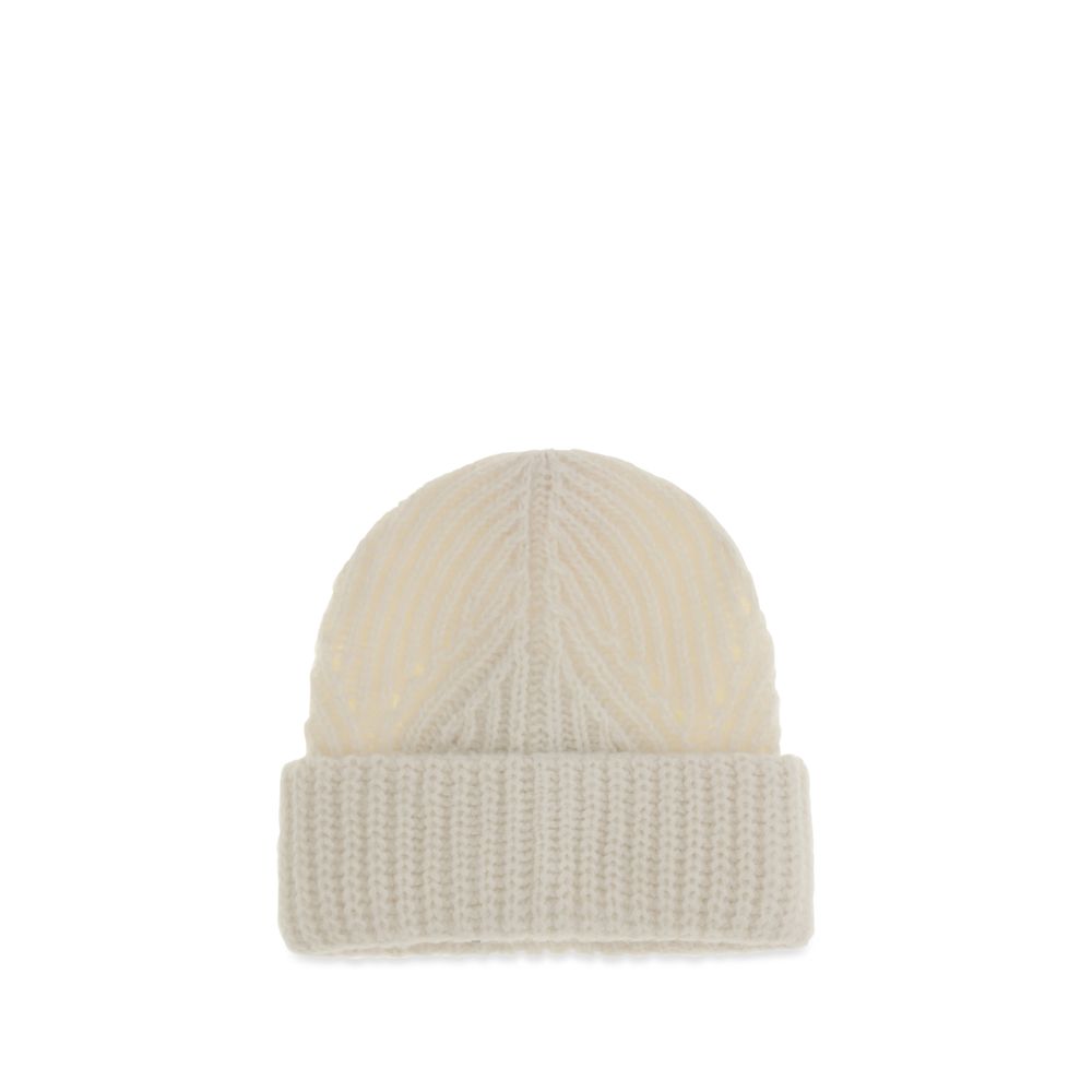 Beige Wool Oves Aries Beanie
