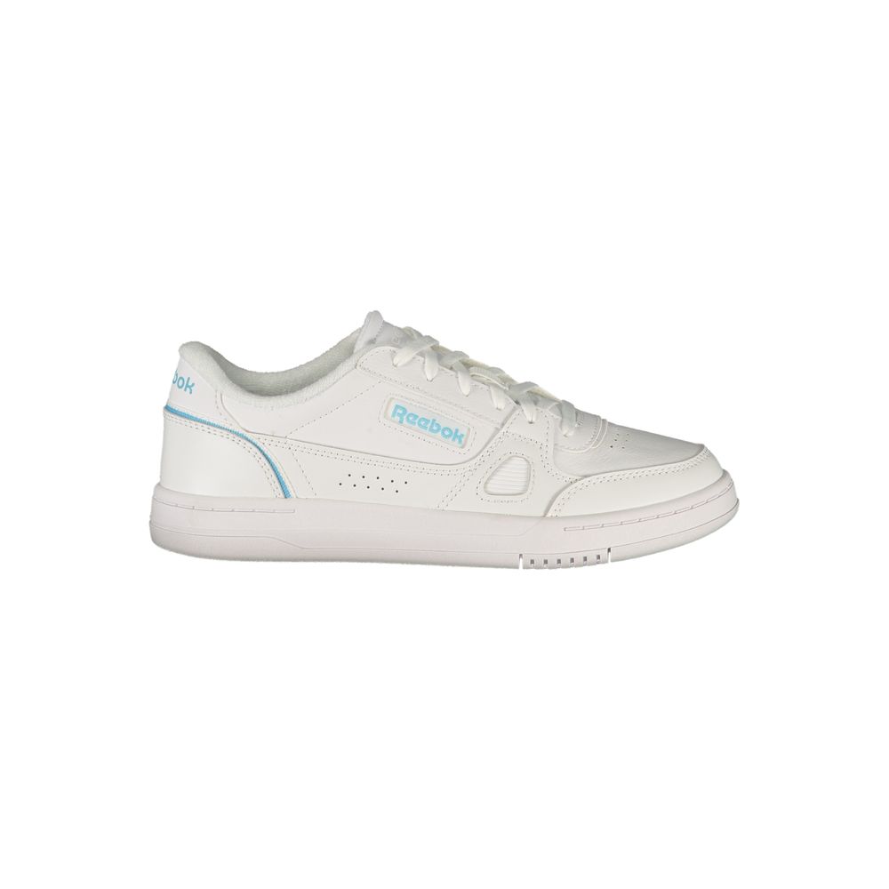 White Polyurethane Women Sneaker