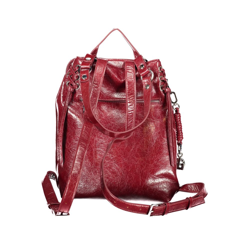 Red Poliuretano Women's Backpack