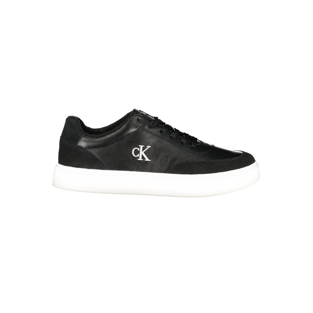 Black Polyurethane Men's Sneaker