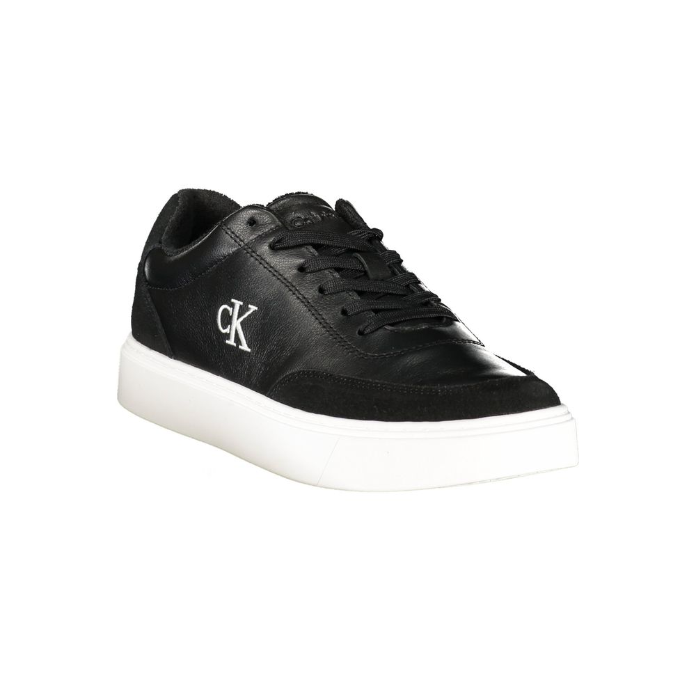 Black Polyurethane Men's Sneaker