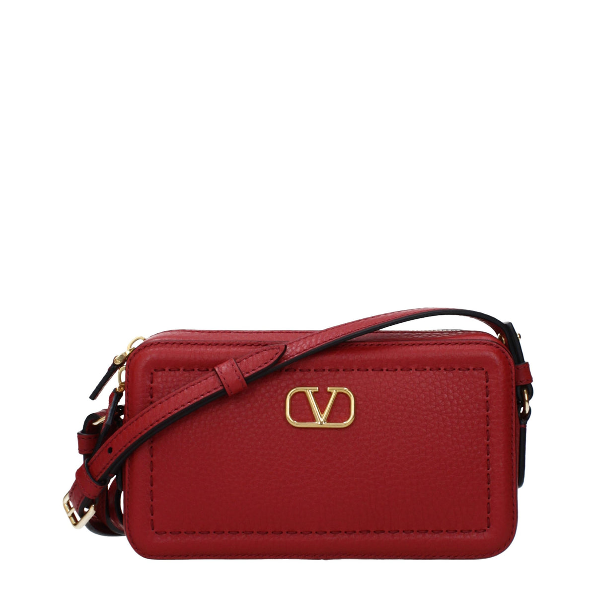 Red Leather Crossbody Bag