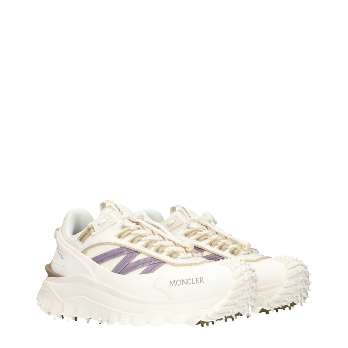 White Fabric Athletic Sneakers