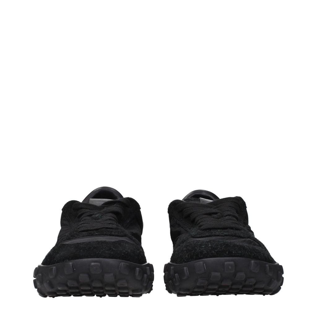 Black Fabric Sneakers