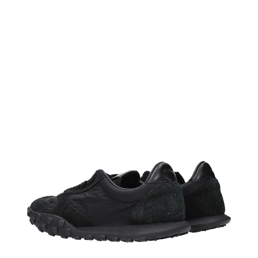 Black Fabric Sneakers