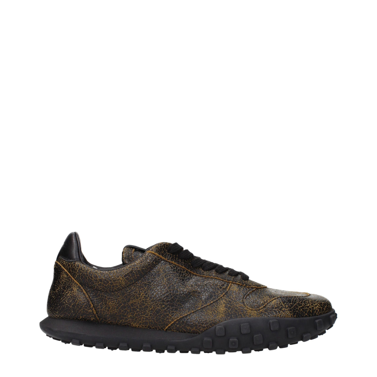 Black Leather Sneakers