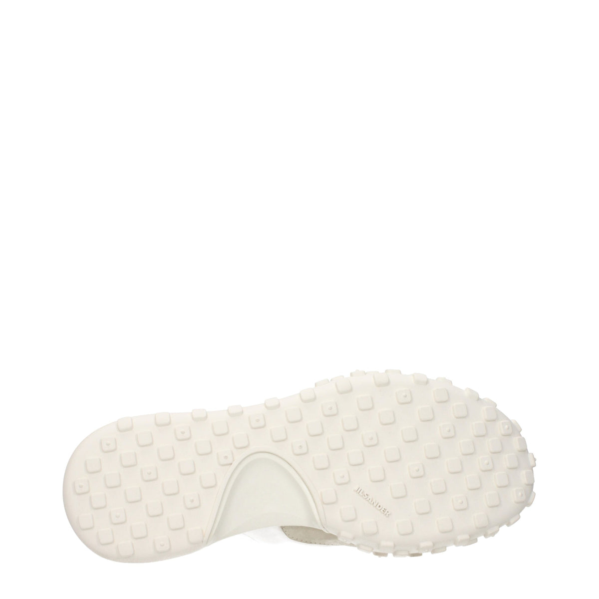White Fabric High Top Sneakers