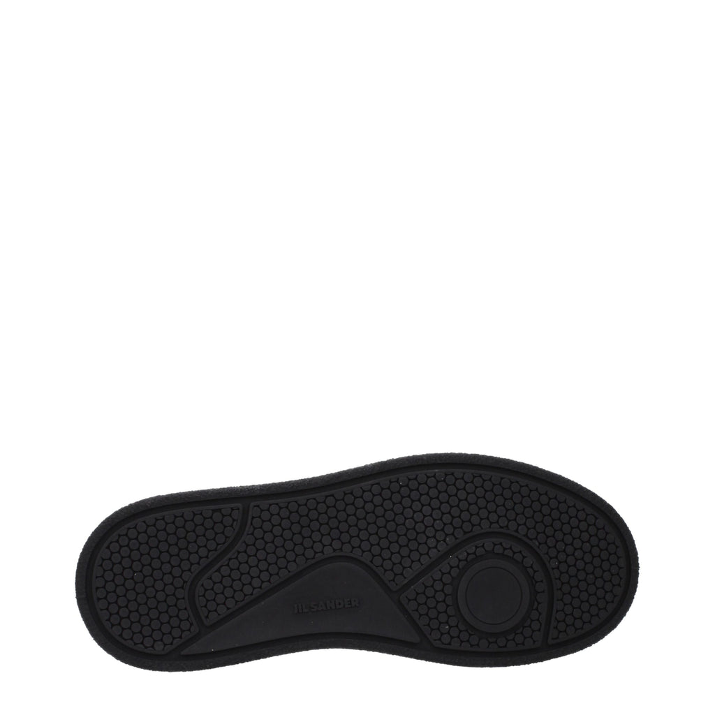 Black Leather Platform Sneakers