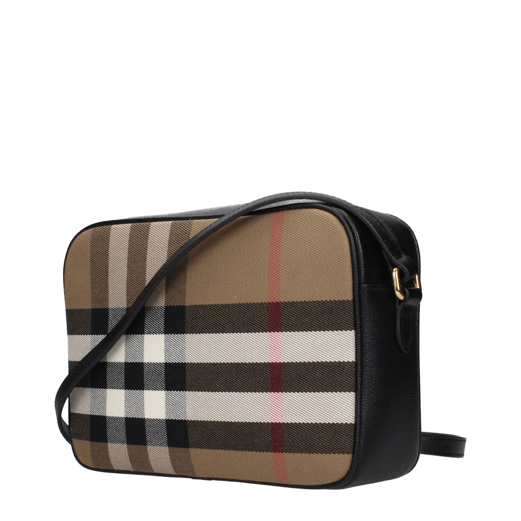 Beige Fabric Crossbody Bag