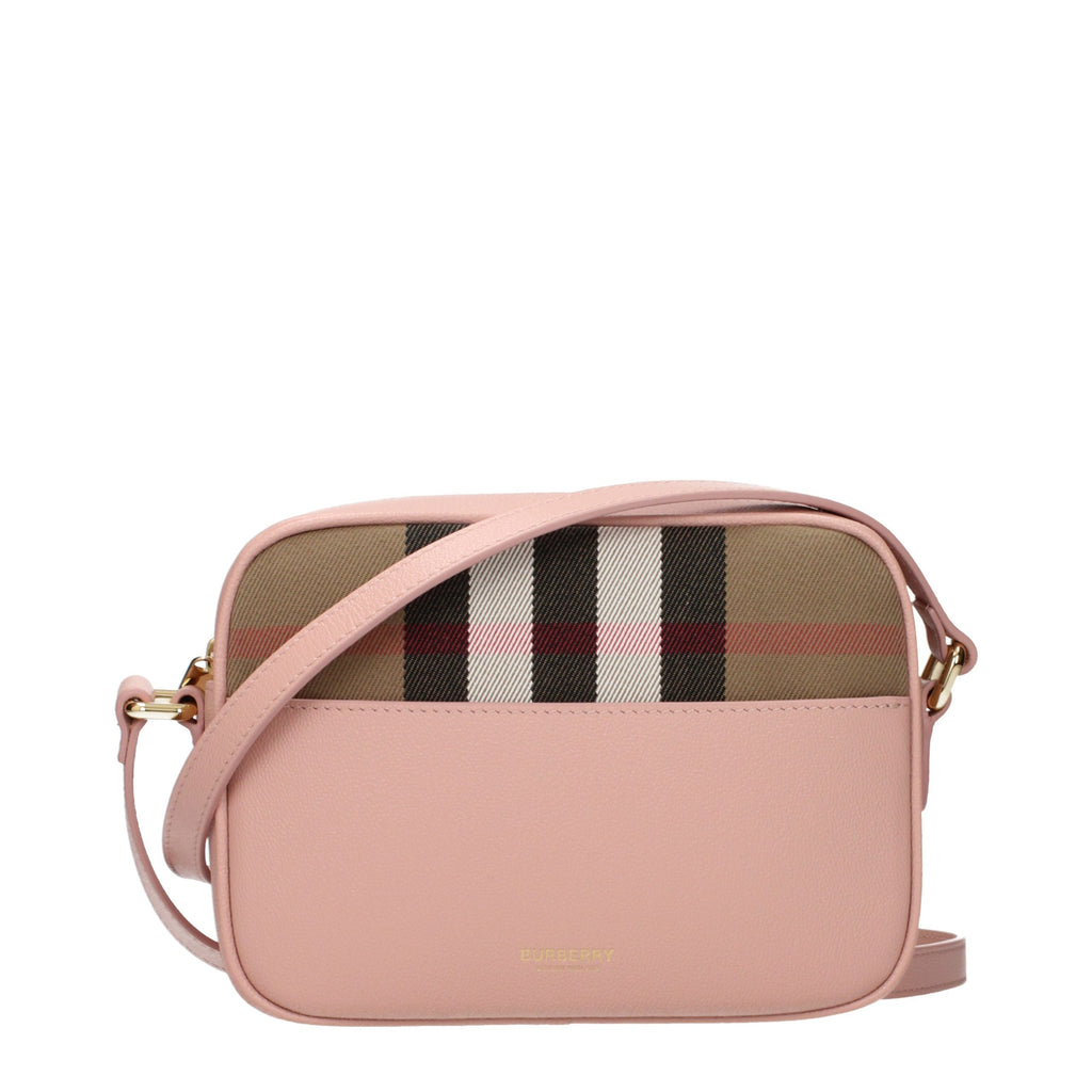 Pink Leather Crossbody Bag