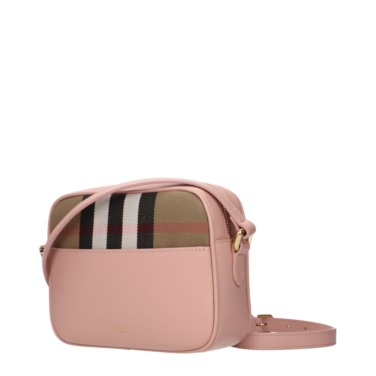 Pink Leather Crossbody Bag