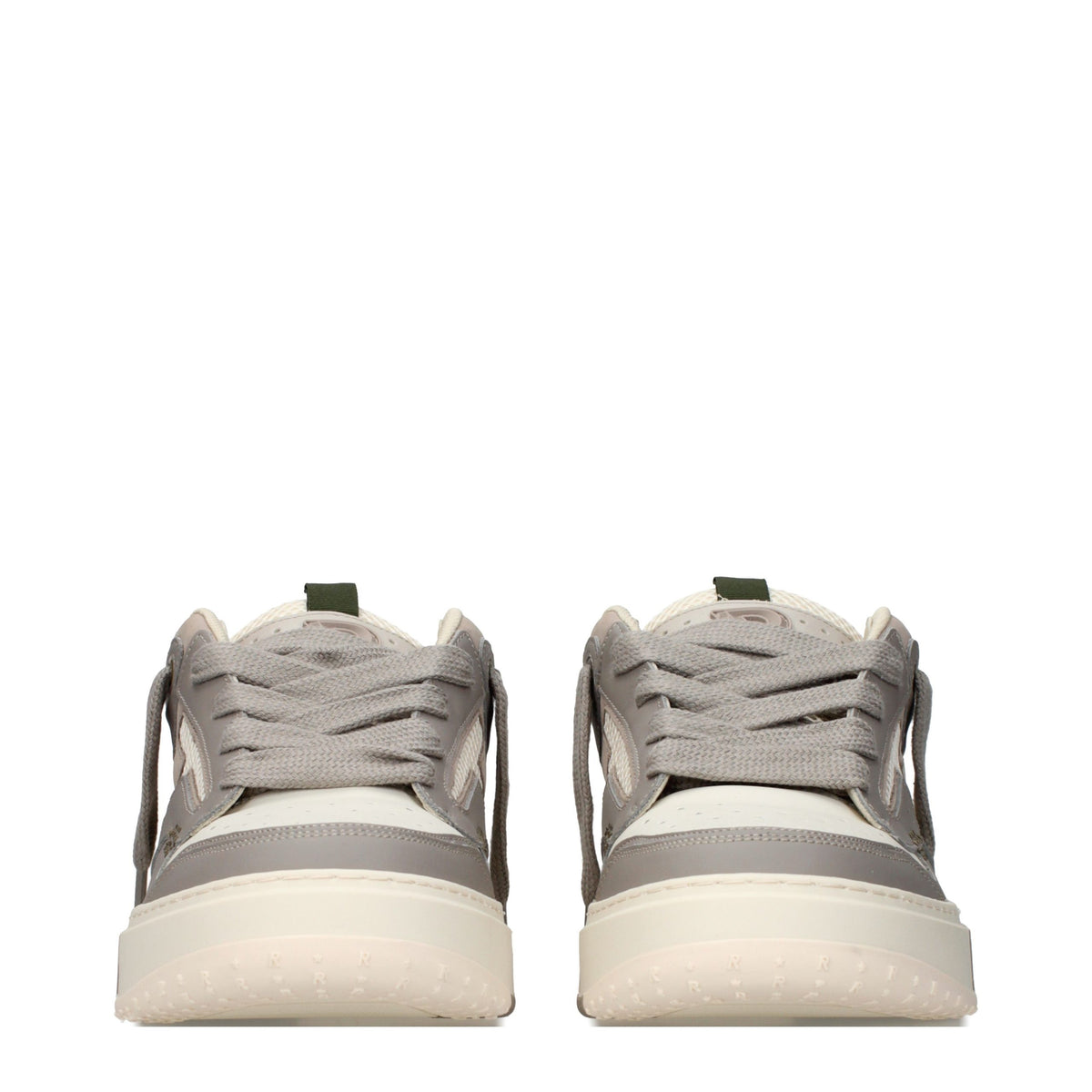 White Leather Chunky Sneakers