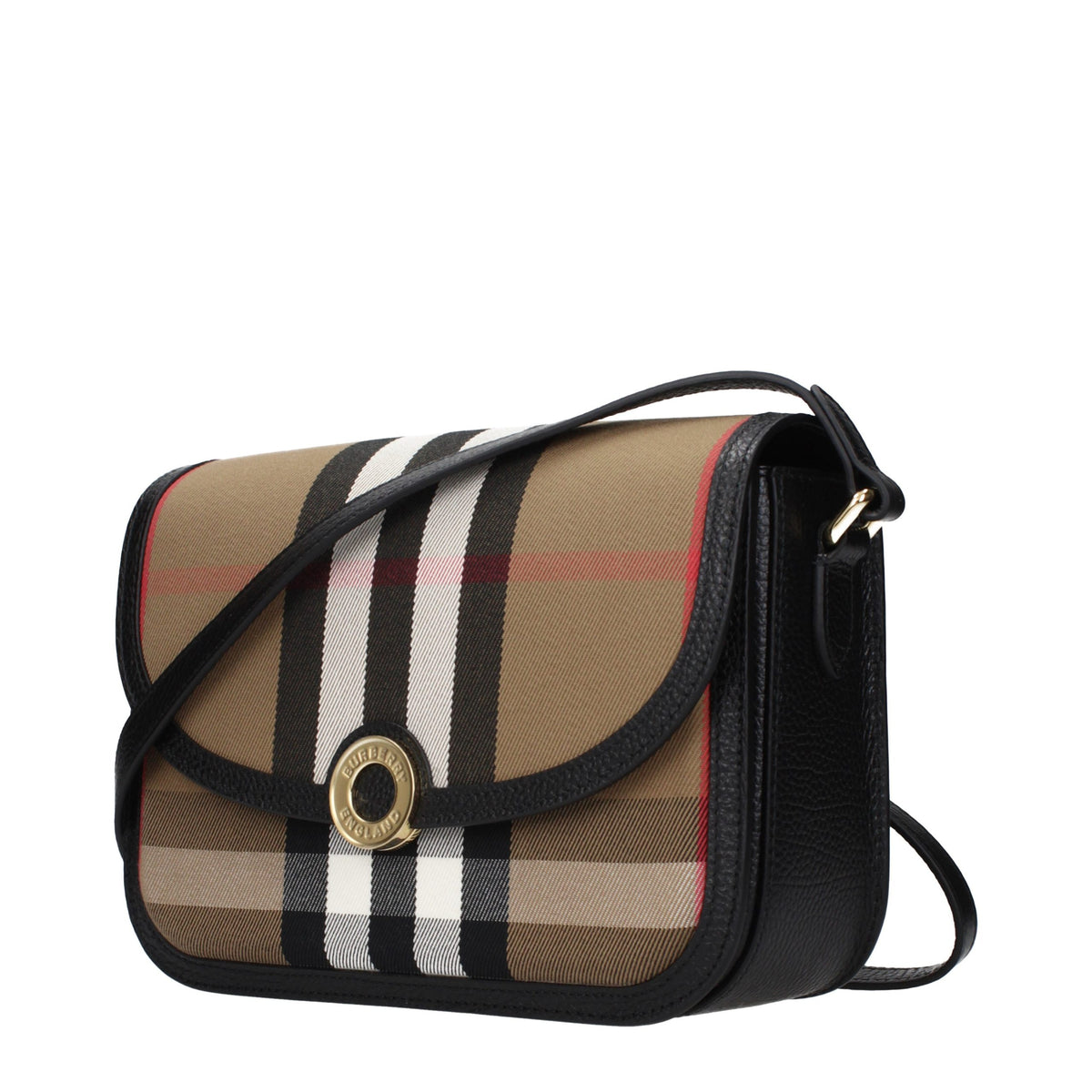 Brown Fabric Crossbody Bag
