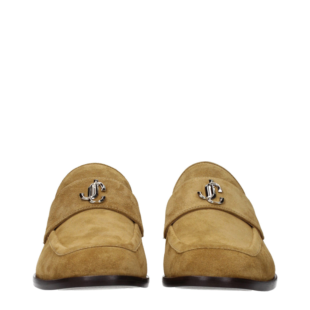 Brown Leather Slip-On Loafers