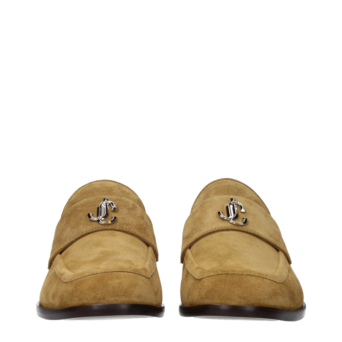 Brown Leather Slip-On Loafers